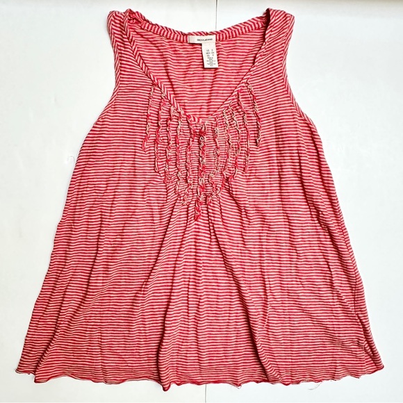 SzSm / DKNY Striped Tank with Ruffles - Picture 6 of 13